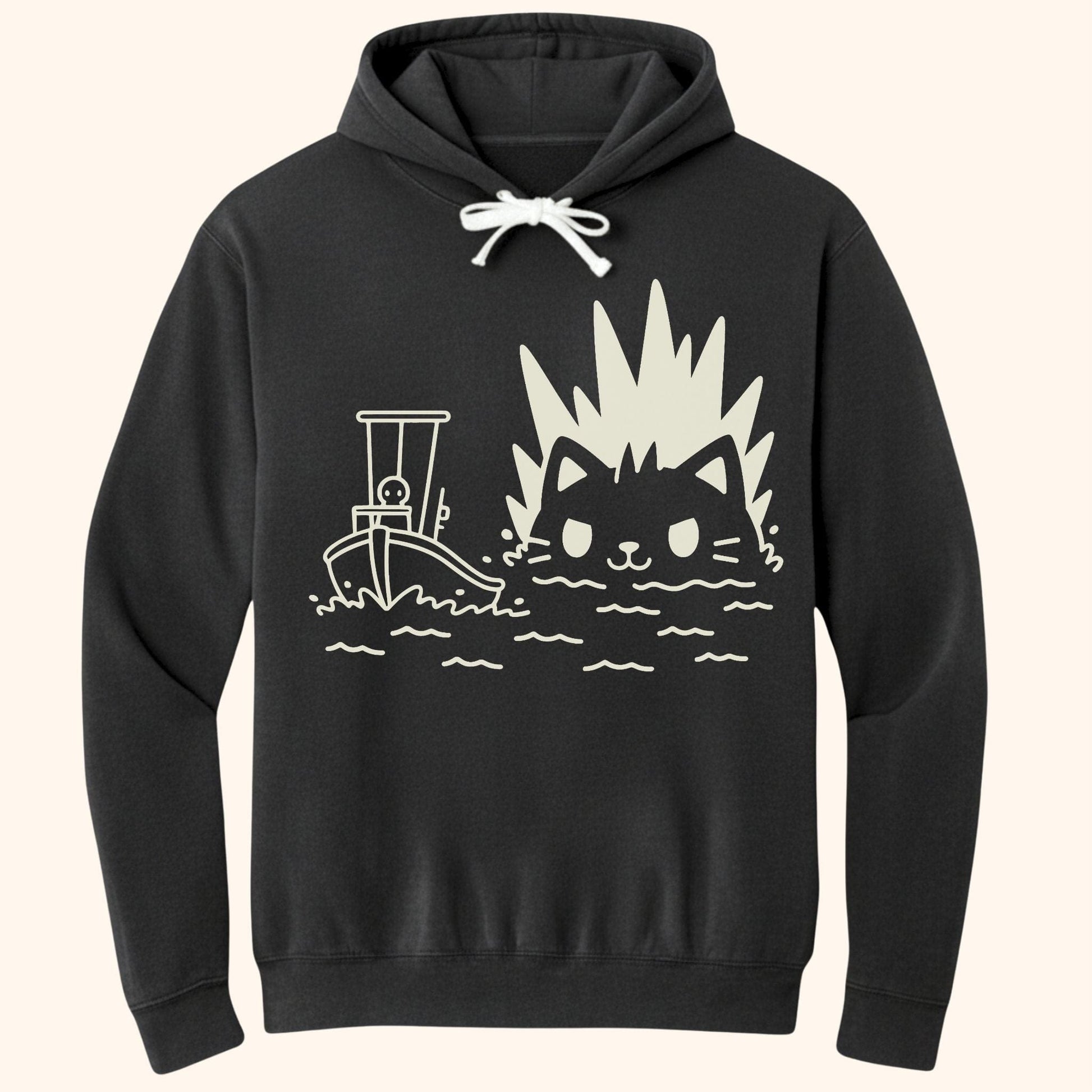 Kyattojira Pursuit Hoodie Black / S 37993928950864432839 Hoodie