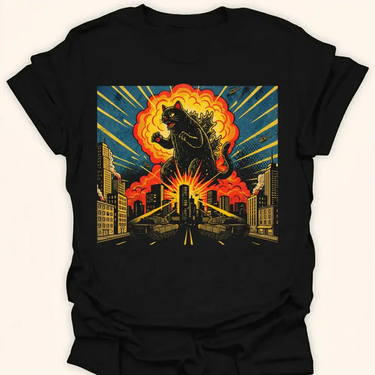 Kyattojira Rampage Everyday Softstyle Tee Black / S 19449482105730649963 T-Shirt