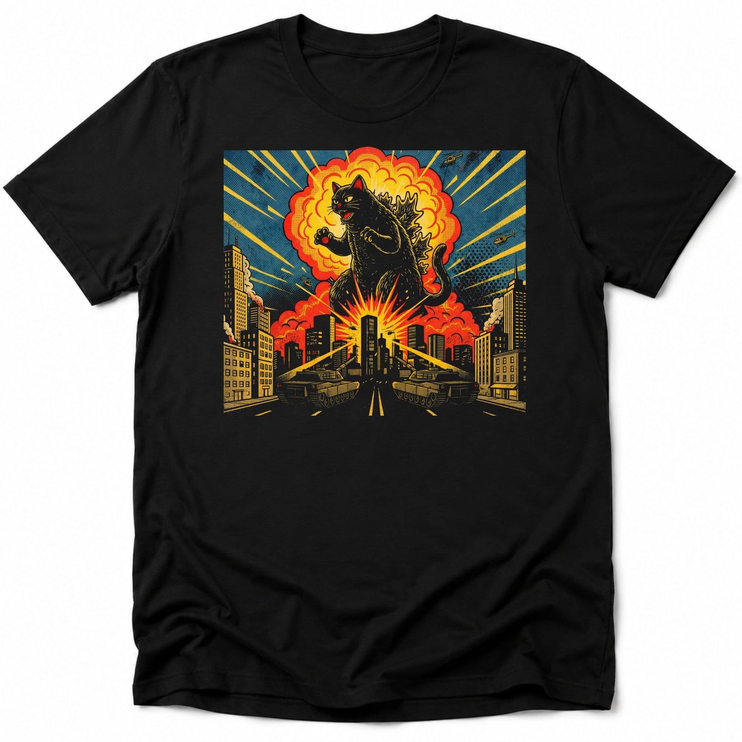 Kyattojira Rampage Everyday Softstyle Tee Black / S 19449482105730649963 T-Shirt