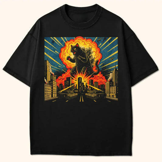 Kyattojira Rampage T-Shirt Black / S 82683648927939805240 T-Shirt