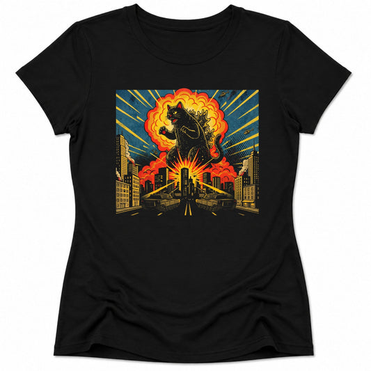 Kyattojira Rampage Womens Tee Black / S 24426226284419430812 T-Shirt