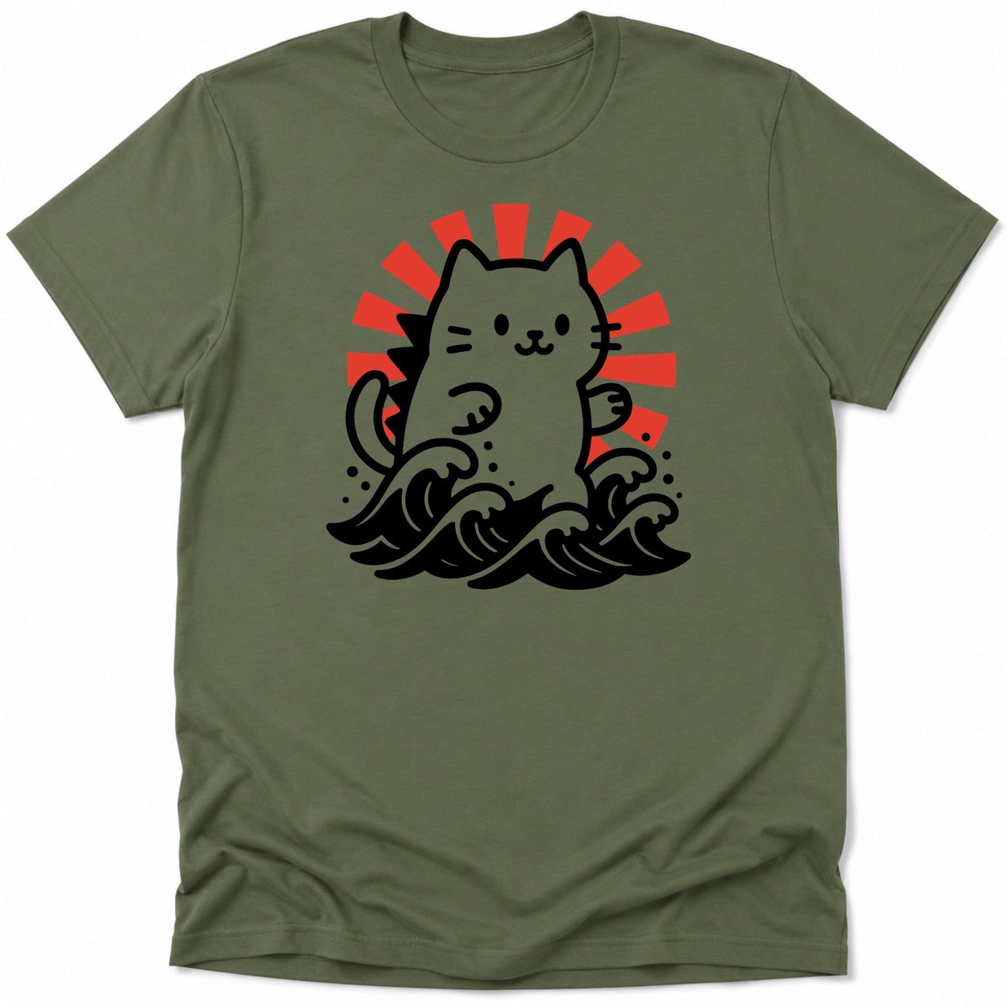 Kyattojira Rising Everyday Softstyle Tee Military Green / S 25131819191728994236 T-Shirt