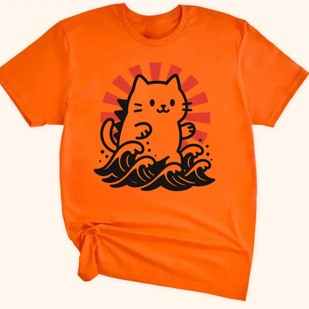 Kyattojira Rising Everyday Softstyle Tee Orange / S 26752808646747209314 T-Shirt