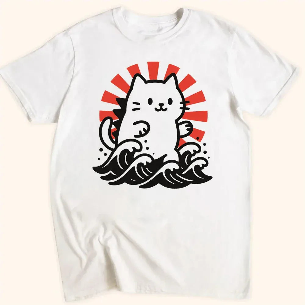 Kyattojira Rising Everyday Softstyle Tee White / S 25314092708645755115 T-Shirt