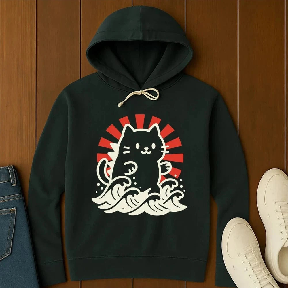 Kyattojira Rising Hoodie Black / S 24217701046620118214 Hoodie