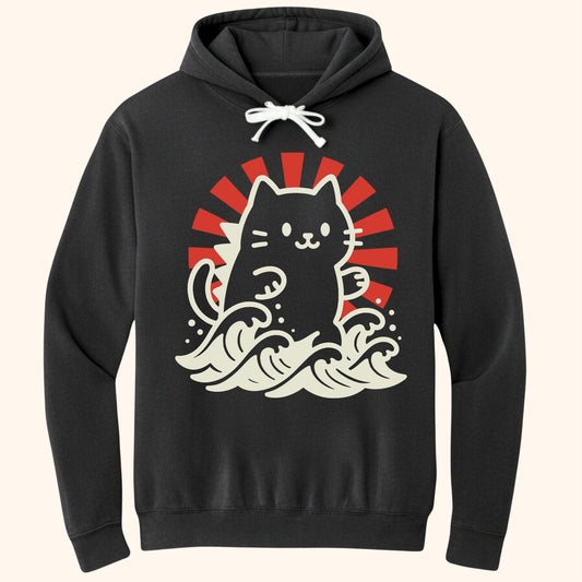 Kyattojira Rising Hoodie Black / S 24217701046620118214 Hoodie