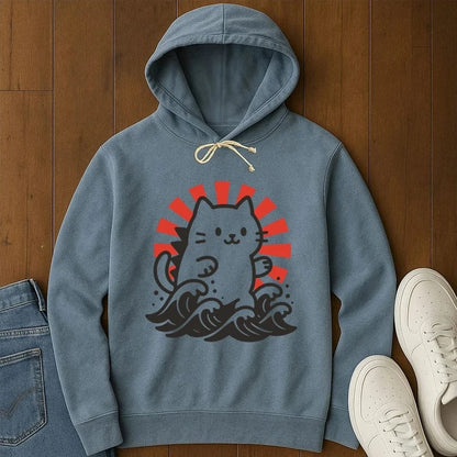 Kyattojira Rising Hoodie Blue Jean / S 24524048937156366176 Hoodie