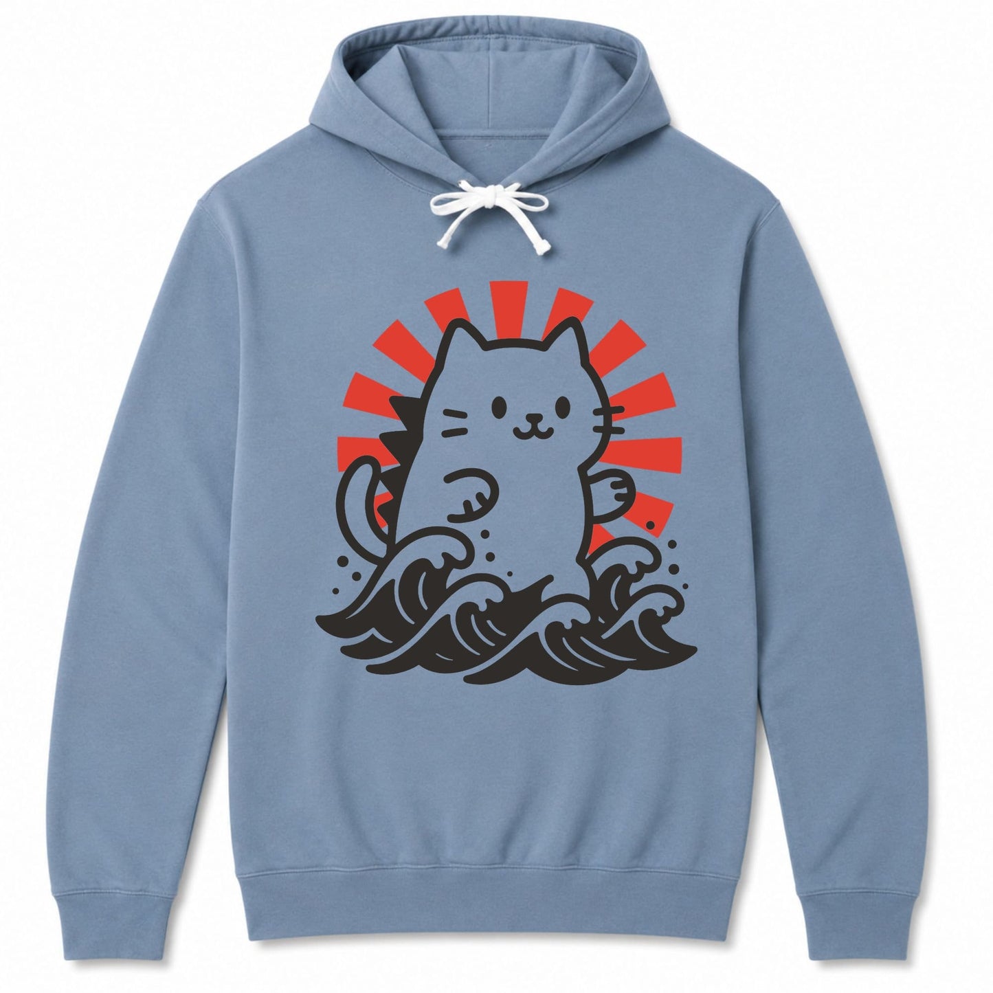 Kyattojira Rising Hoodie Blue Jean / S 24524048937156366176 Hoodie
