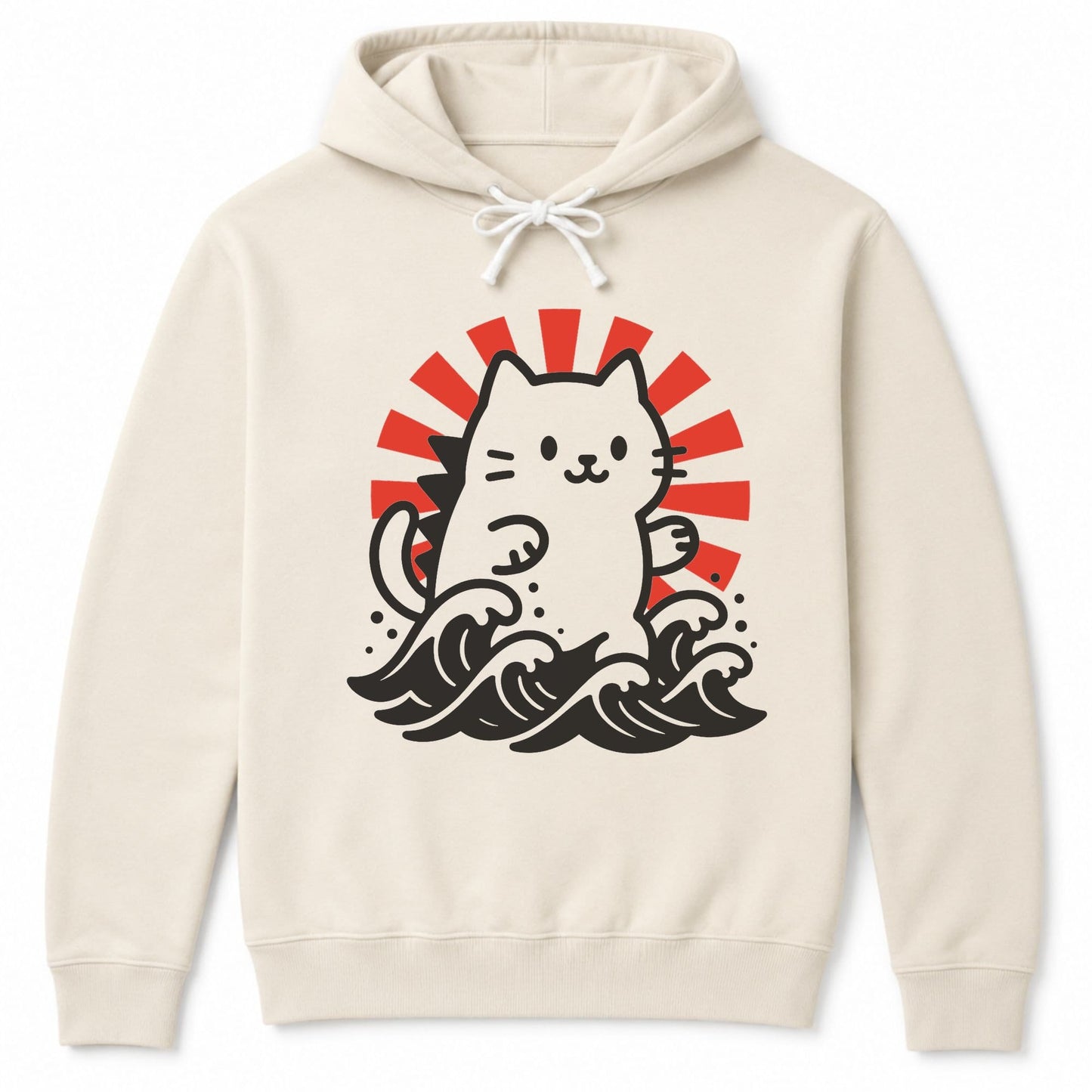 Kyattojira Rising Hoodie Ivory / S 31229482933912456271 Hoodie