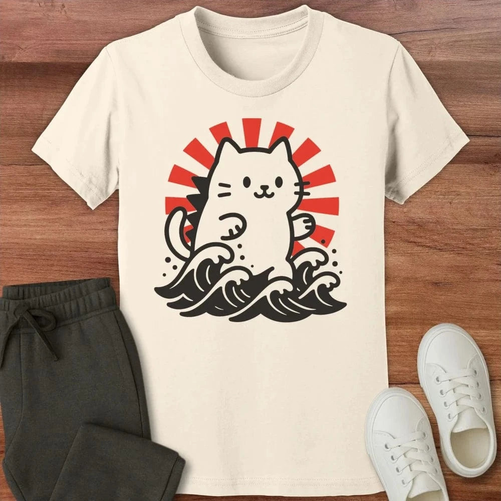 Kyattojira Rising Kids T-Shirt Natural / S 31727572544732954900 Kids clothes