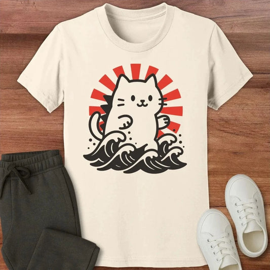 Kyattojira Rising Kids T-Shirt Natural / S 31727572544732954900 Kids clothes