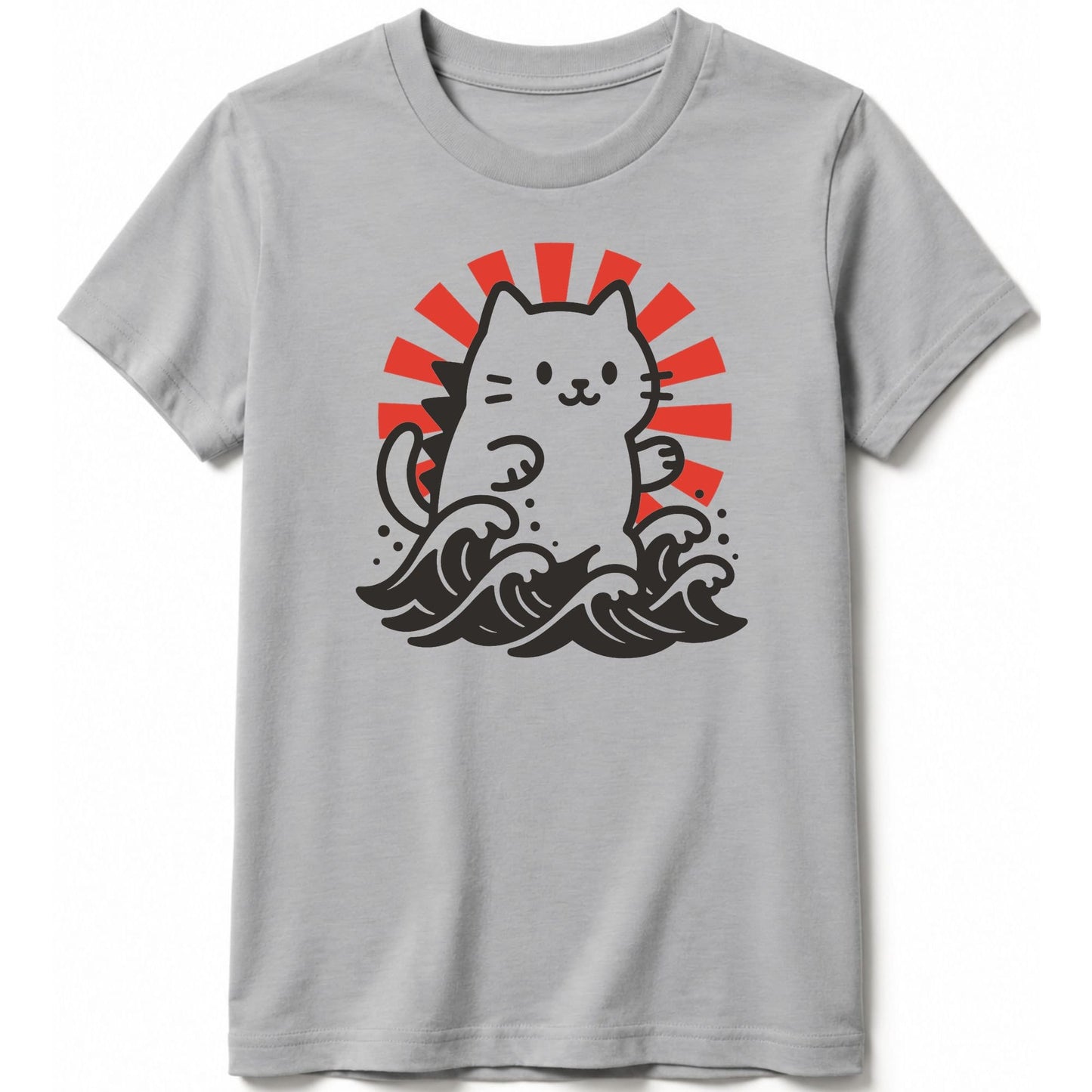 Kyattojira Rising Kids Tee Athletic Heather / S 67500221416779010673 Kids clothes