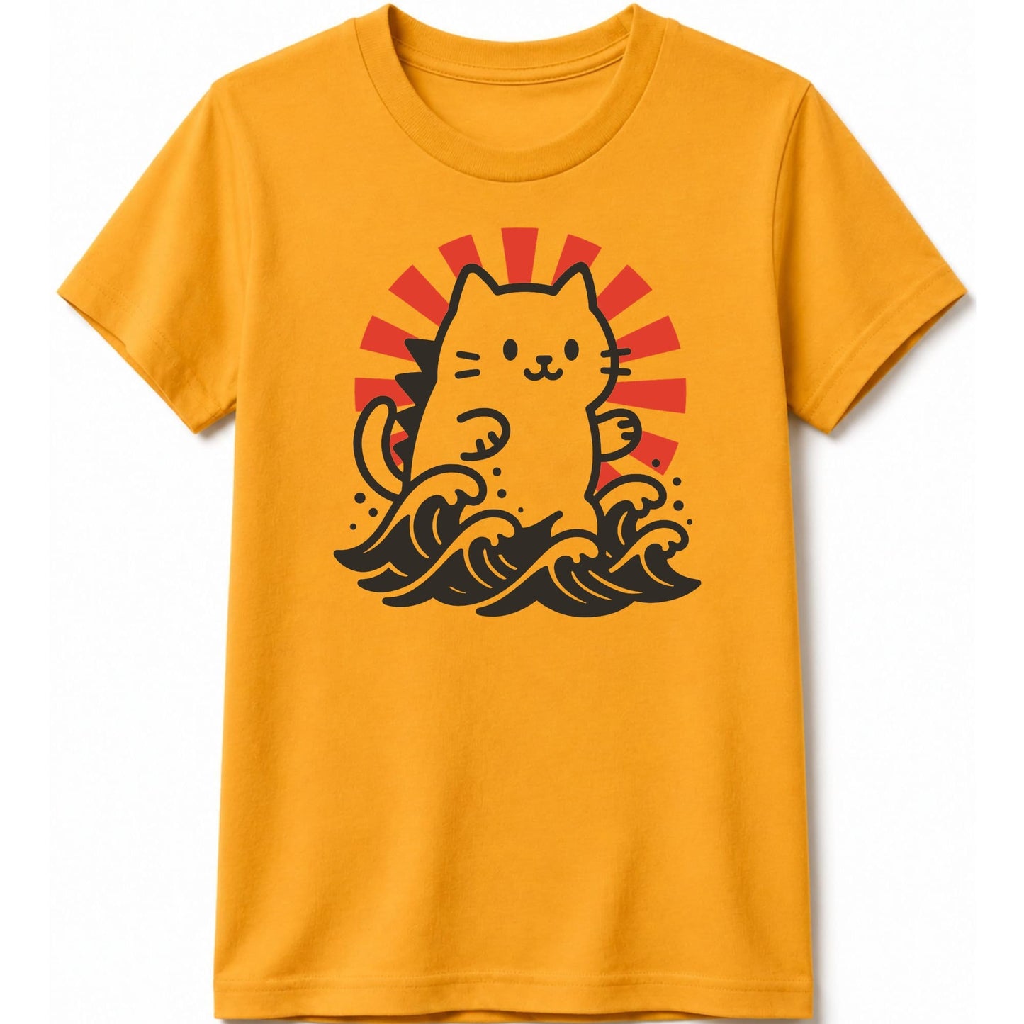 Kyattojira Rising Kids Tee Gold / S 70170661730414131252 Kids clothes