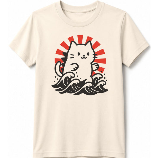 Kyattojira Rising Kids Tee Natural / S 31727572544732954900 Kids clothes