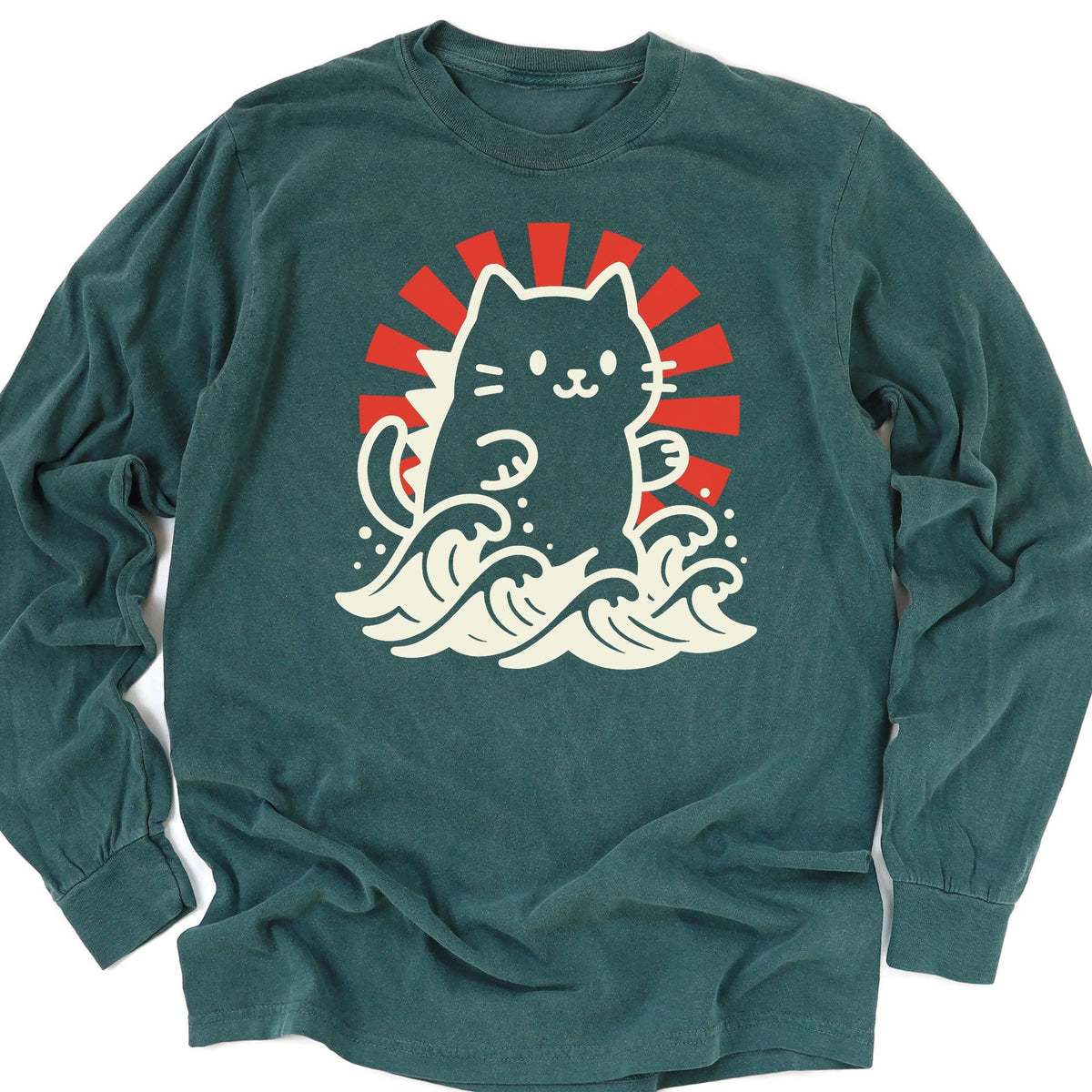 Kyattojira Rising Long Sleeve Blue Spruce / M 10896854515862210177 Long-sleeve
