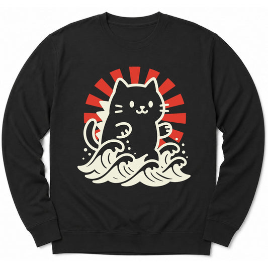 Kyattojira Rising Sweatshirt Black / S 17851581010562310027 Sweatshirt