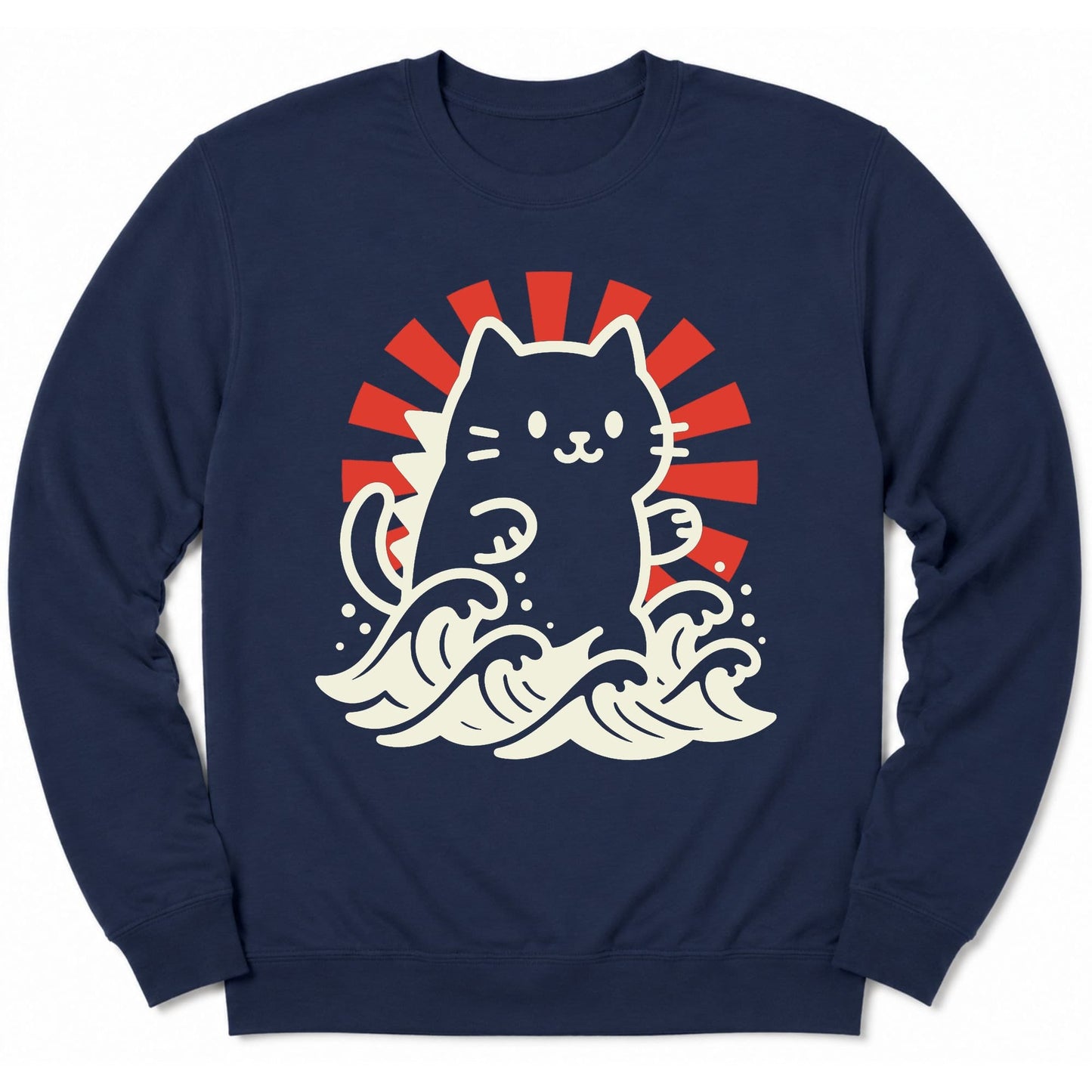 Kyattojira Rising Sweatshirt Navy / S 44007776567121436738 Sweatshirt