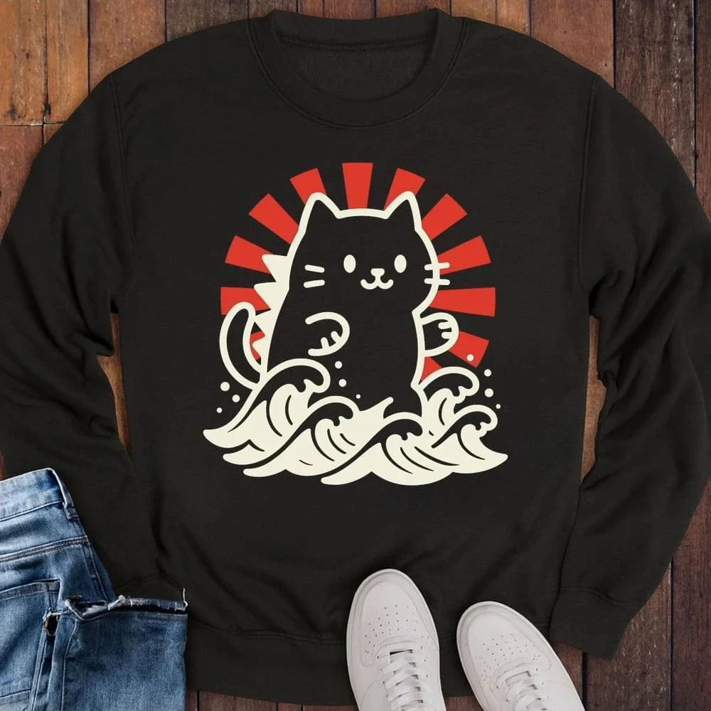Kyattojira Rising Sweatshirt S / Black 17851581010562310027 Sweatshirt