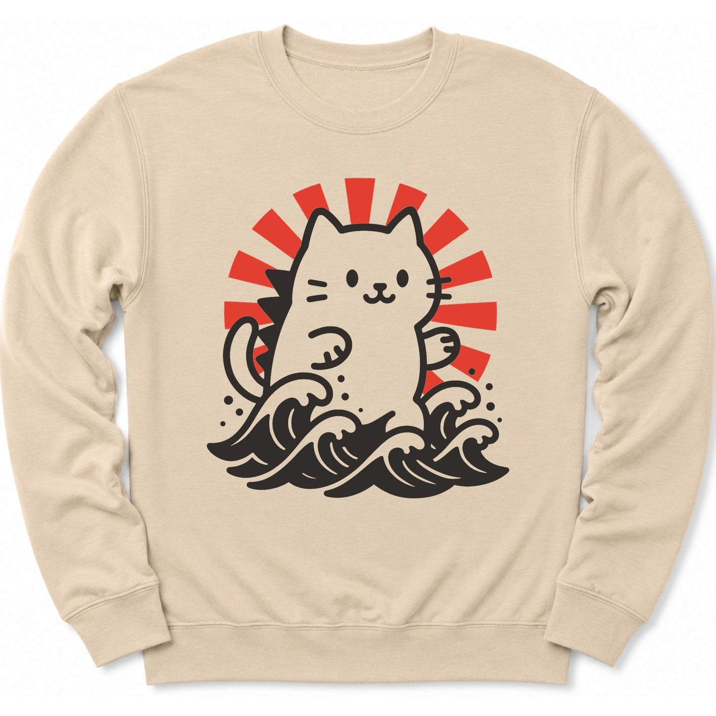 Kyattojira Rising Sweatshirt Sand / S 33032292000031374796 Sweatshirt