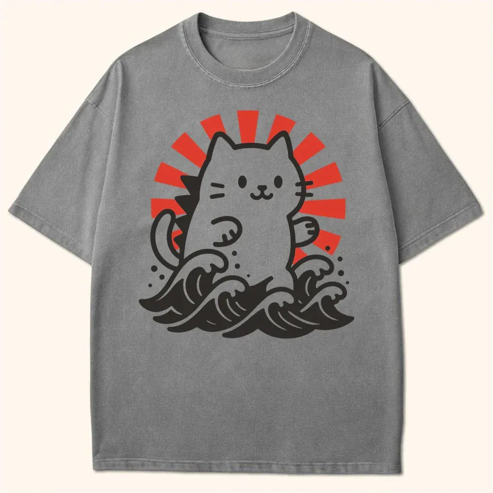 Kyattojira Rising T-Shirt Grey / S 11881060928221167985 T-Shirt