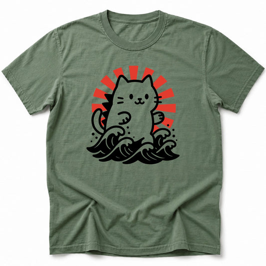 Kyattojira Rising T-Shirt Moss / S 96988026965432839782 T-Shirt