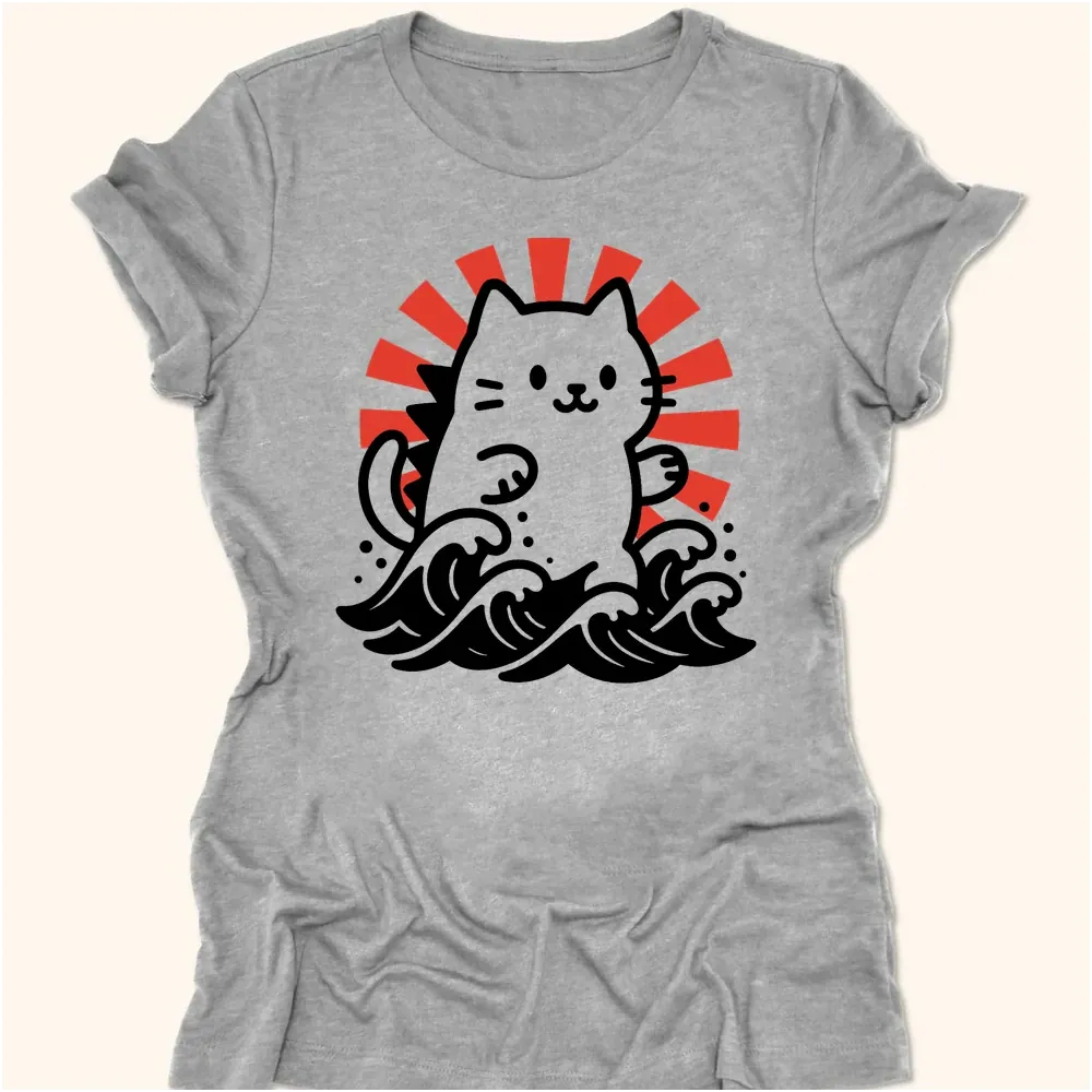 Kyattojira Rising Womens Tee Athletic Heather / S 14505470953632317473 T-Shirt