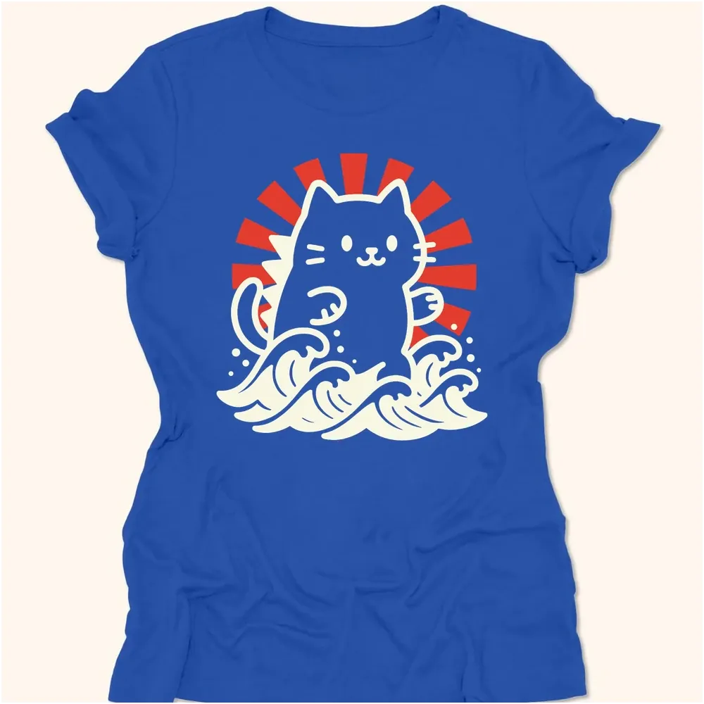 Kyattojira Rising Womens Tee True Royal / S 68678024959284333087 T-Shirt