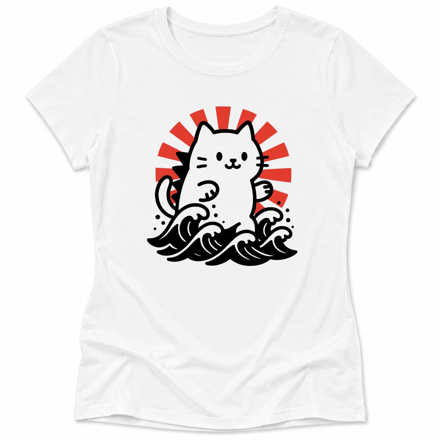 Kyattojira Rising Womens Tee White / S 77143480814267166642 T-Shirt