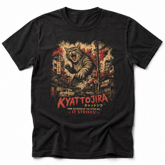 Kyattojira Roarway T-Shirt Black / S 17171987036762826710 T-Shirt