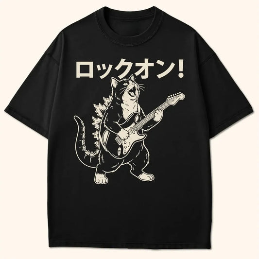 Kyattojira Rock On T-Shirt Black / S 22099331246117249302 T-Shirt