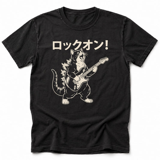 Kyattojira Rock On T-Shirt Black / S 22099331246117249302 T-Shirt