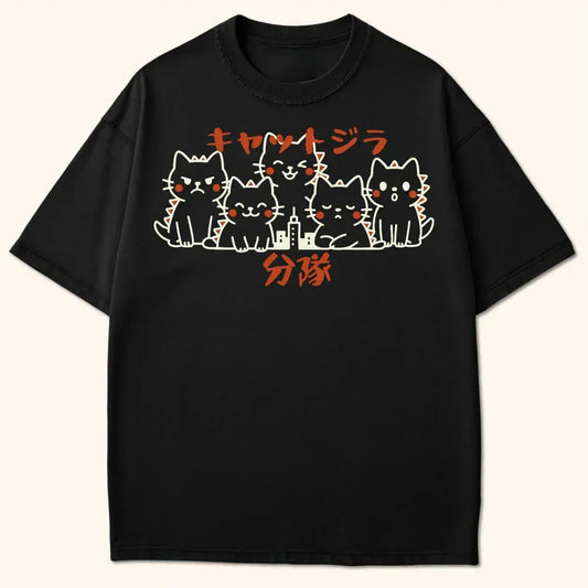 Kyattojira Squad T-Shirt Black / S 25859556585147424782 T-Shirt