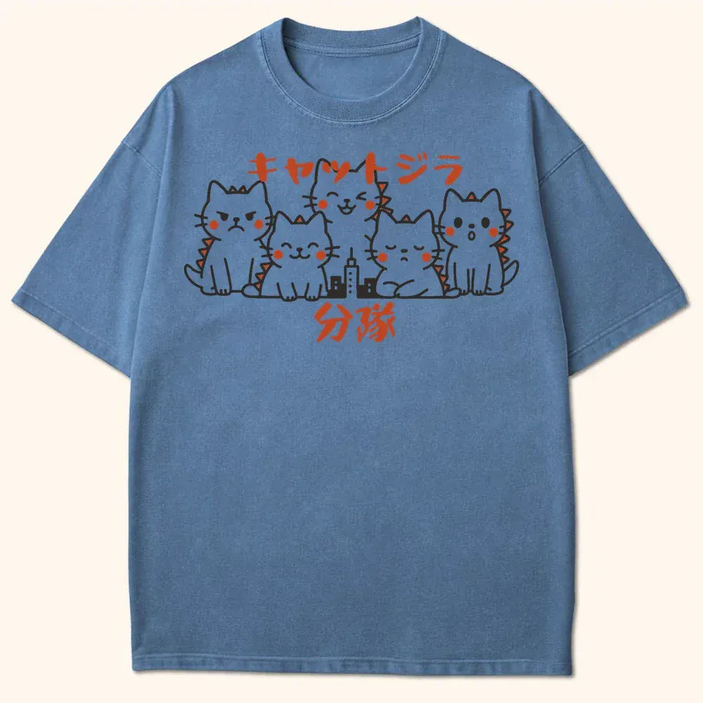 Kyattojira Squad T-Shirt Blue Jean / S 51971156923147061970 T-Shirt