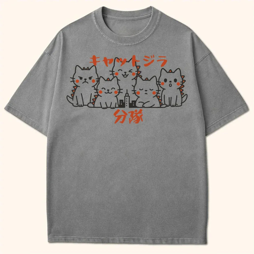 Kyattojira Squad T-Shirt Grey / S 20039707843127753521 T-Shirt