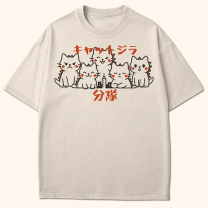 Kyattojira Squad T-Shirt Ivory / S 49809281156171901118 T-Shirt