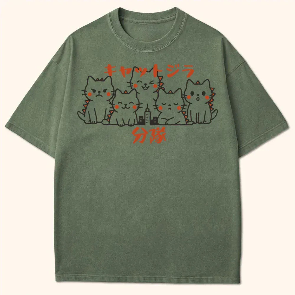 Kyattojira Squad T-Shirt Moss / S 30534700133926847314 T-Shirt