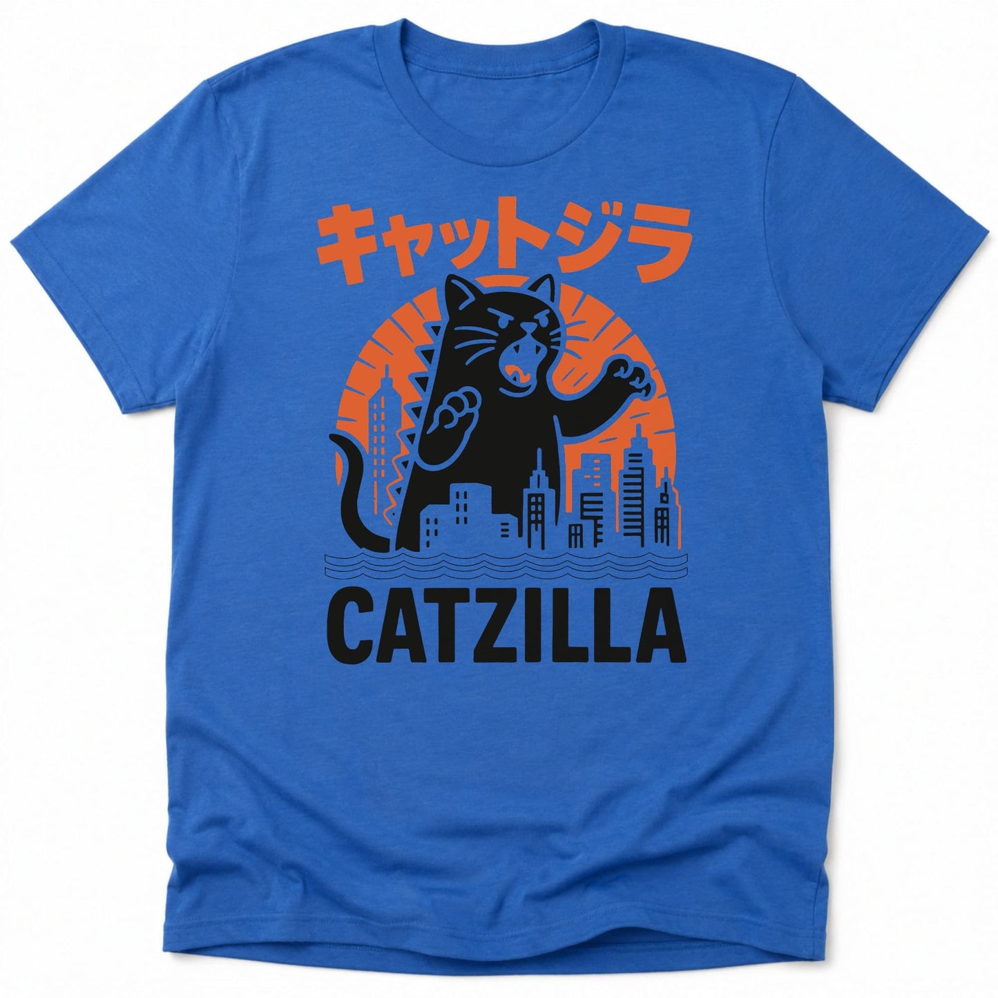 Kyattojira Strikes Everyday Softstyle Tee Heather Royal / S 28615416212724181555 T-Shirt