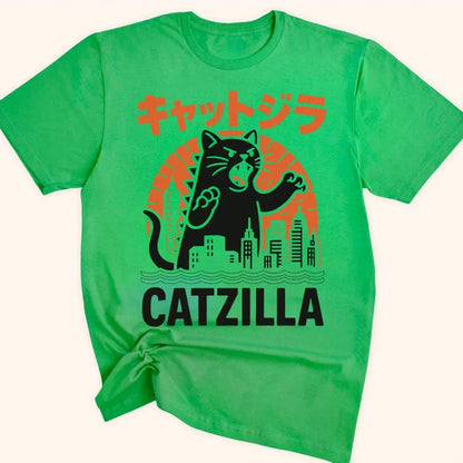 Kyattojira Strikes Everyday Softstyle Tee Irish Green / S 31906230988444272806 T-Shirt