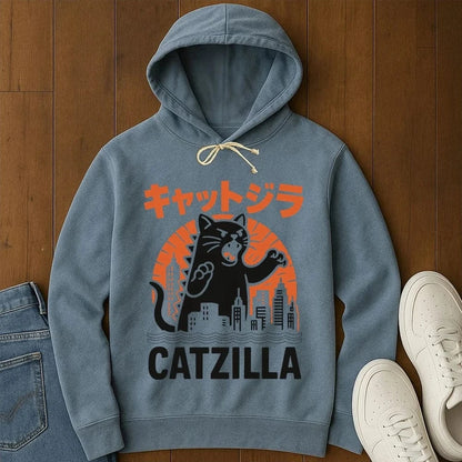 Kyattojira Strikes Hoodie Blue Jean / S 25331616554742274020 Hoodie