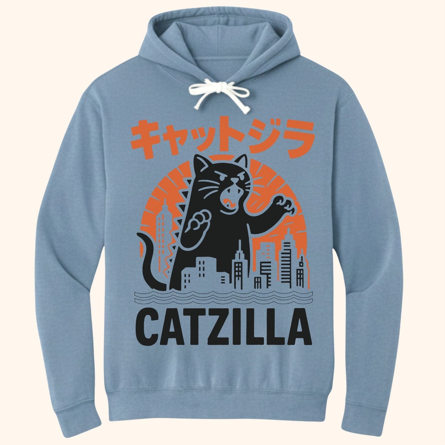 Kyattojira Strikes Hoodie Blue Jean / S 25331616554742274020 Hoodie