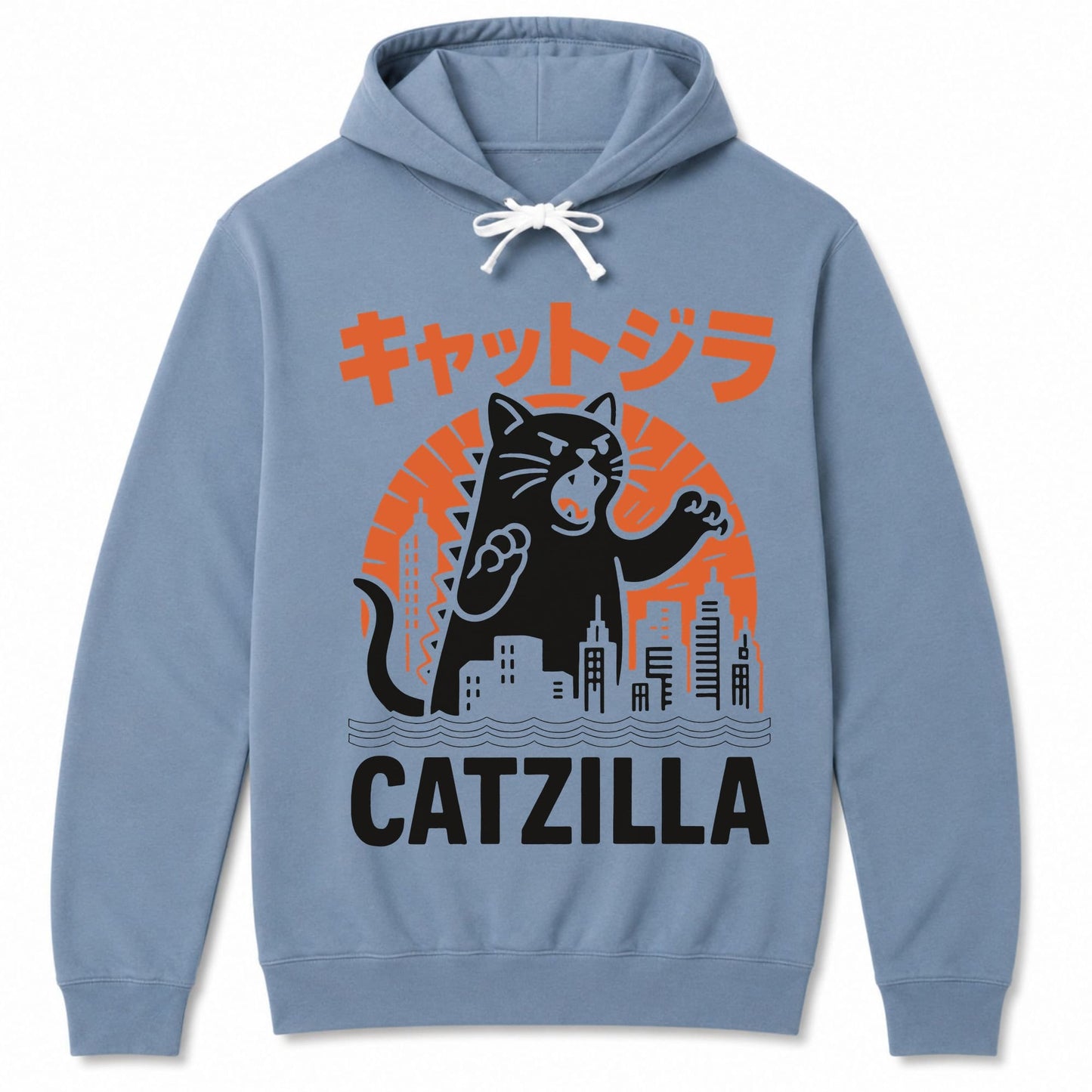 Kyattojira Strikes Hoodie Blue Jean / S 25331616554742274020 Hoodie