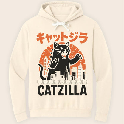 Kyattojira Strikes Hoodie Ivory / S 16352559060651565894 Hoodie