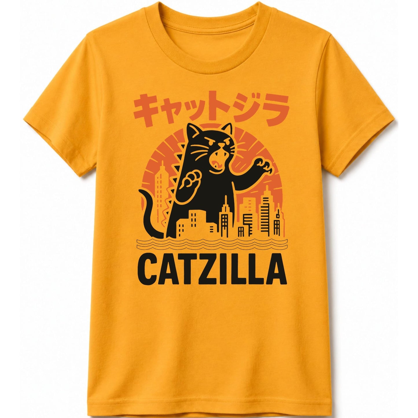 Kyattojira Strikes Kids Tee Gold / S 56868170990084366461 Kids clothes