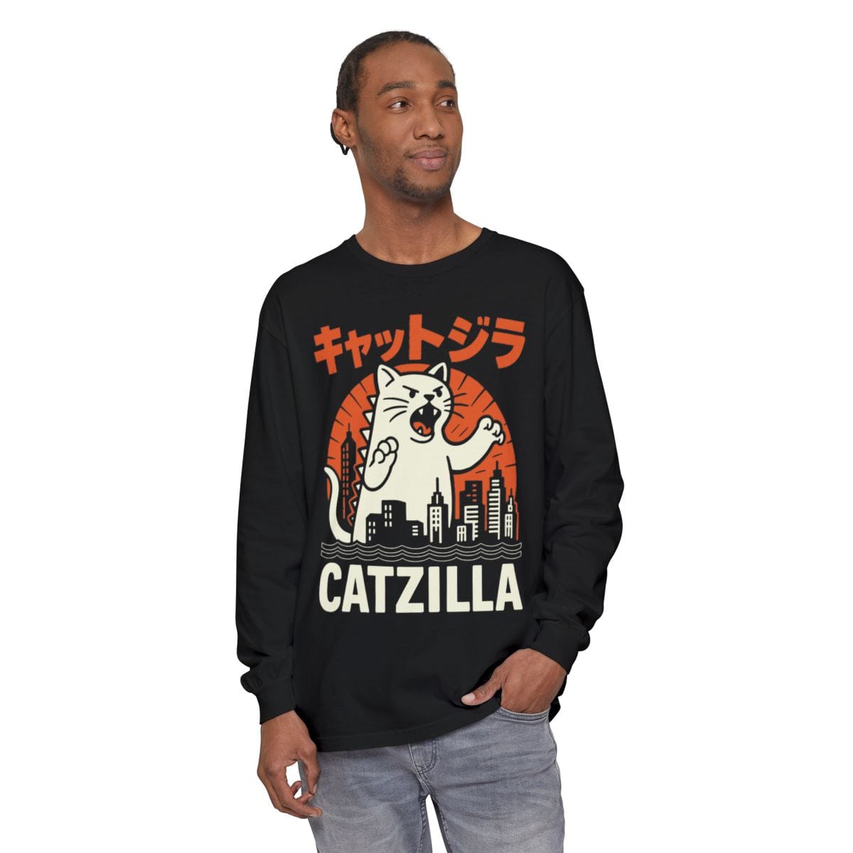 Kyattojira Strikes Long Sleeve Long-sleeve