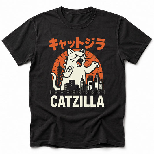 Kyattojira Strikes T-Shirt Black / S 22960565358837376269 T-Shirt