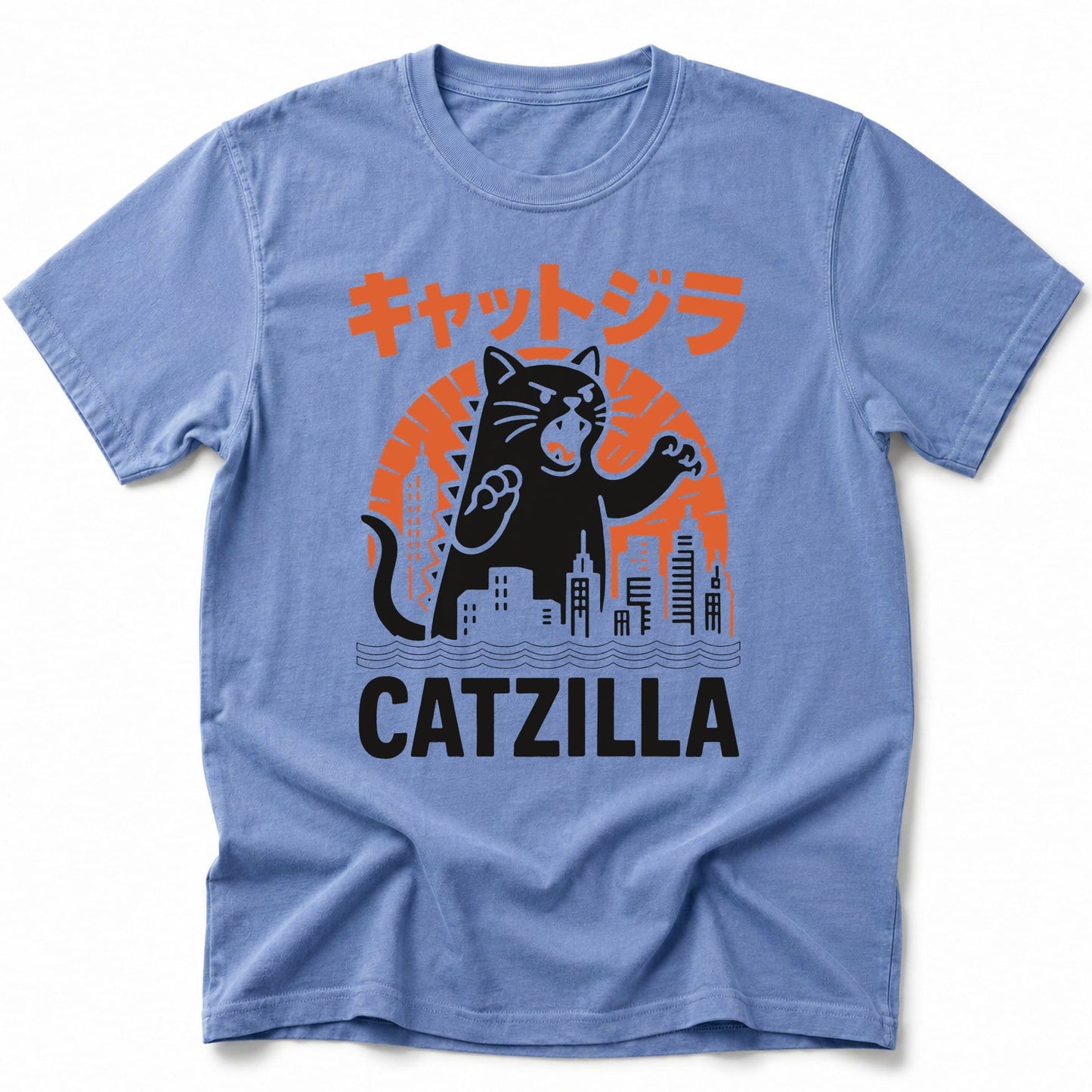 Kyattojira Strikes T-Shirt Blue Jean / S 68202764368069175625 T-Shirt