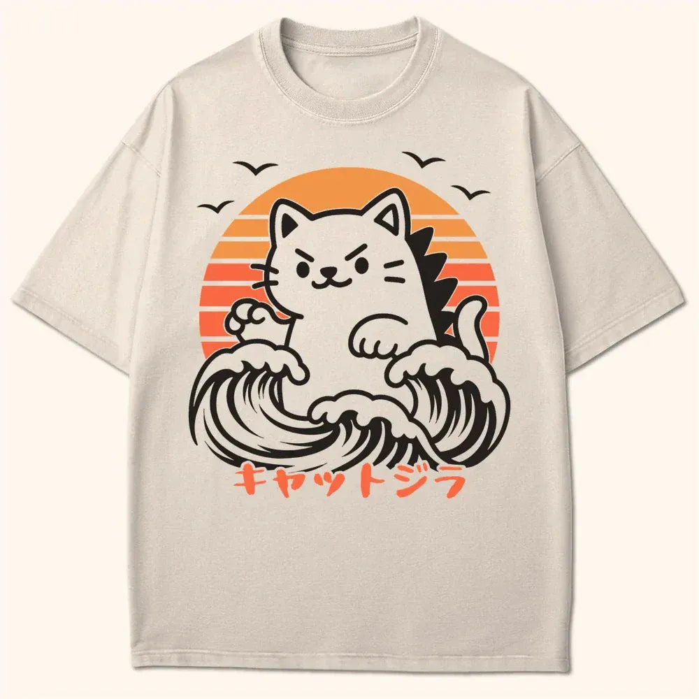 Kyattojira Sunset T-Shirt Ivory / S 12037627779676835632 T-Shirt