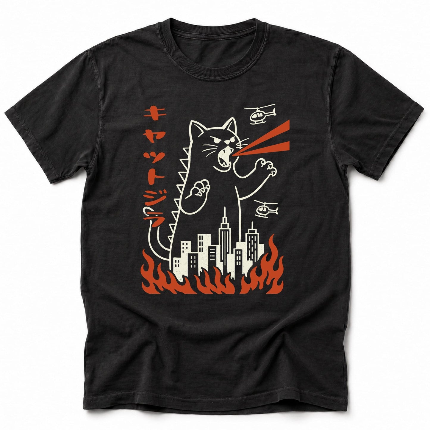 Kyattojira T-Shirt Black / S 96543797279812078977 T-Shirt