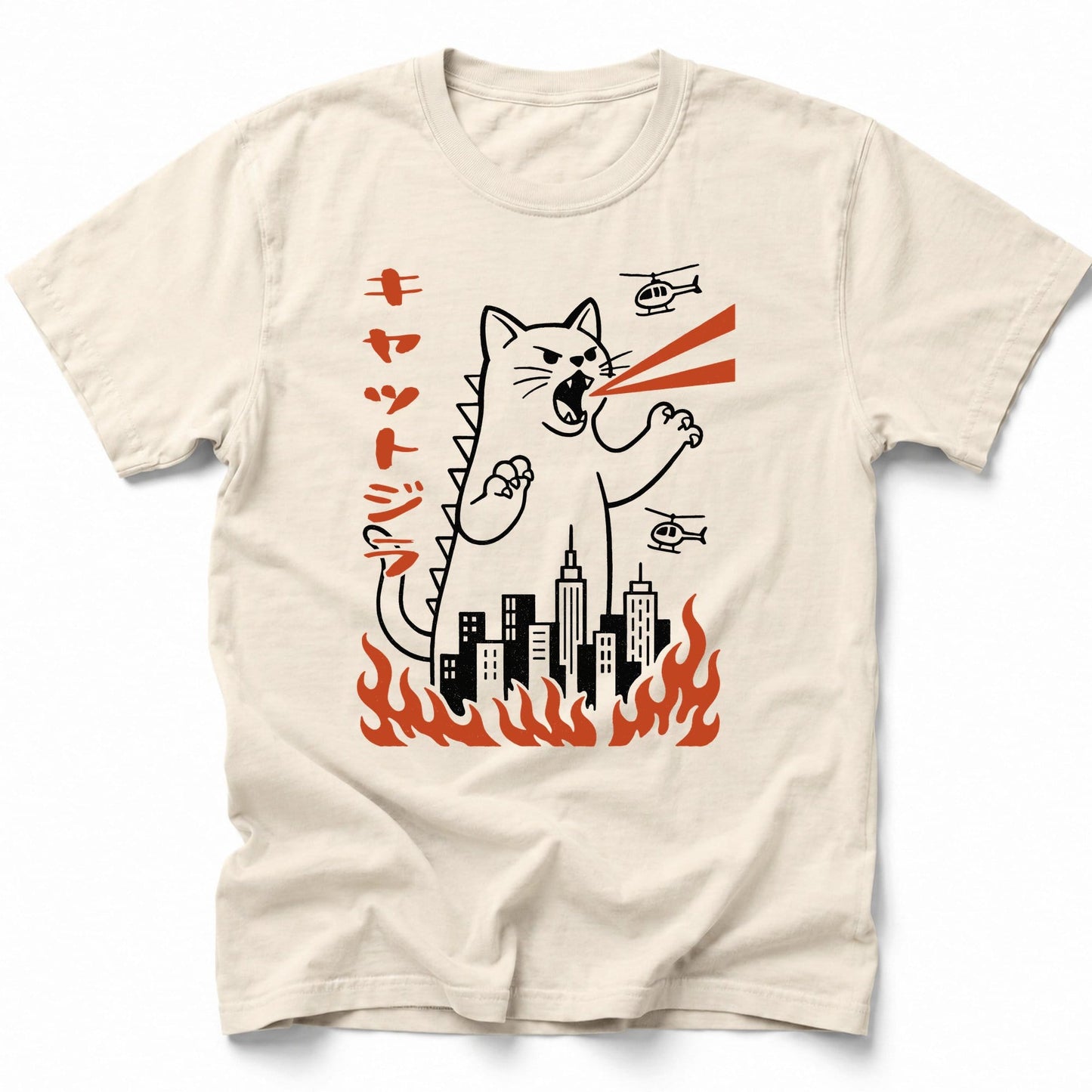 Kyattojira T-Shirt Ivory / S 15505623078653821850 T-Shirt