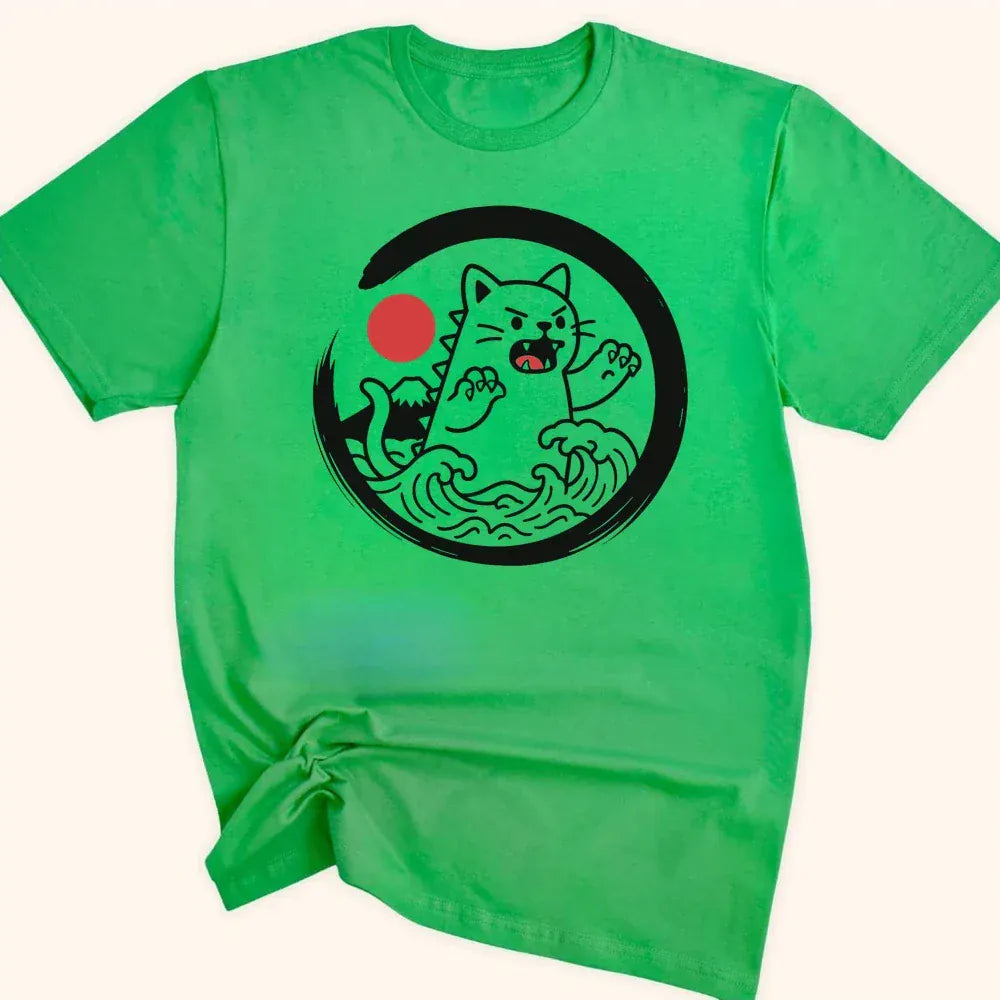 Kyattojira Tides Everyday Softstyle Tee Irish Green / S 21281840158628476752 T-Shirt